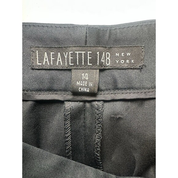 LaFayette 148 New York Black Career Professional Dress Pants Women's 14 - Picture 5 of 10